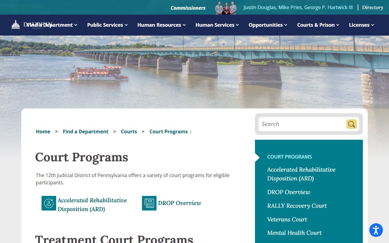 Dauphin County court records court programs overview